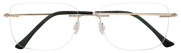 Armação Óculos Receituário AT 611 Dourado Titanium