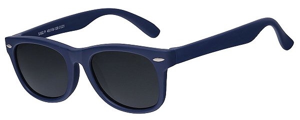 Óculos De Sol Flexível Silicone Infantil AT 802 Azul Marinho (04 a 08 anos)