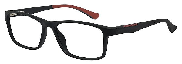 Armação Óculos Receituário Specter Preto/Vermelho