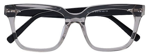 Armação Óculos Receituário AT 9003 Cinza Transparente