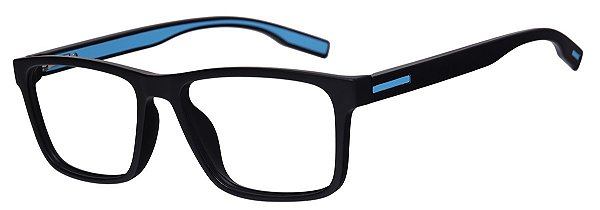 Armação Óculos Receituário Thrust Preto/Azul