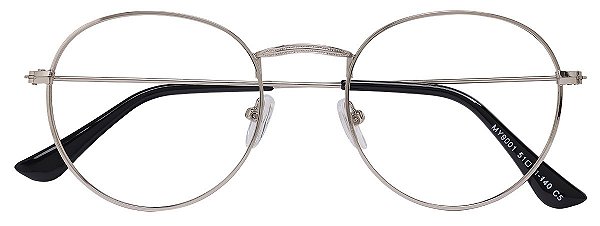 Armação Óculos Receituário AT 9001 Prata