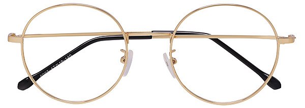 Armação Óculos Receituário Lennon Dourado