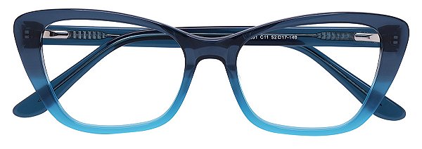 Armação Óculos Receituário Londres Azul Degradê