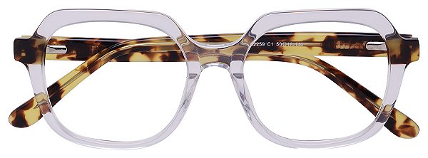 Armação Óculos Receituário Madrid Cristal/Tartaruga