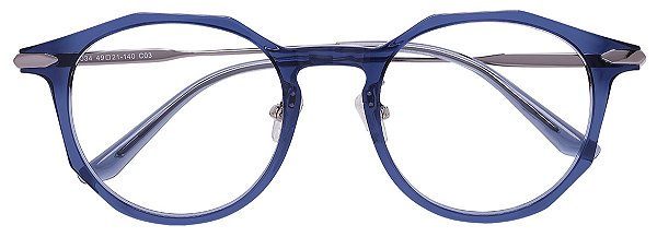 Armação Óculos Receituário Jacques Azul