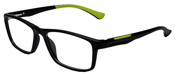 Armação Óculos Receituário Specter Preto/Verde