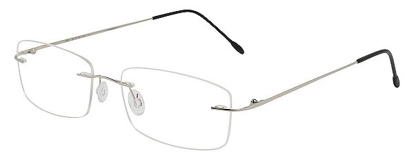 Armação Óculos Receituário Velare Prata Titanium