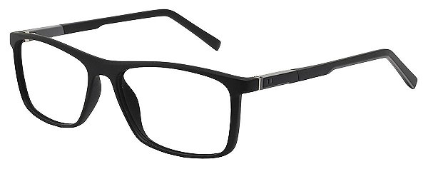 Armação Óculos Receituário Liôn Preto/Cinza