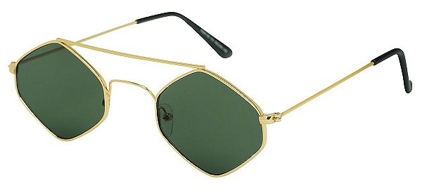 Óculos de Sol Masculino E Feminino AT 00139 Dourado/Verde