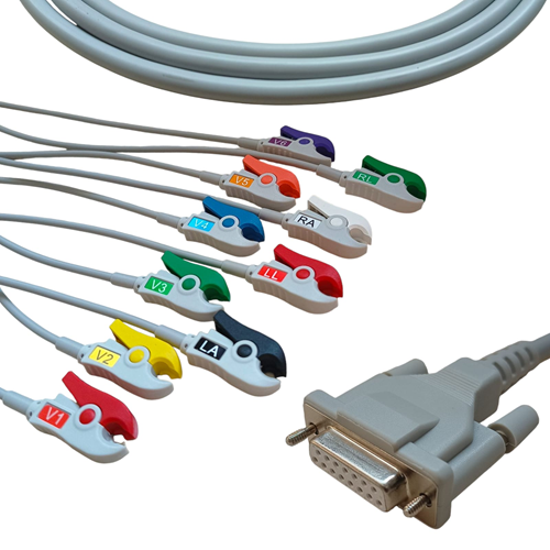 Cabo de ECG 10 Vias Compatível com EP3 DIXTAL