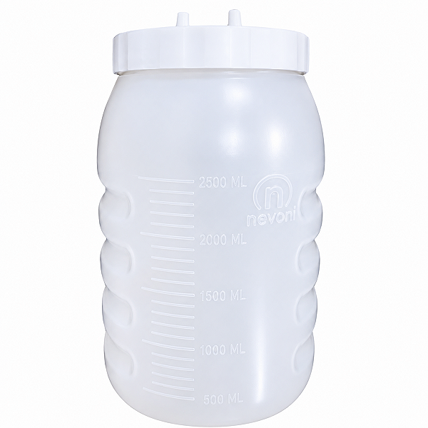 Frasco para Aspiração 3 Litros com Tampa 115mm - Nevoni