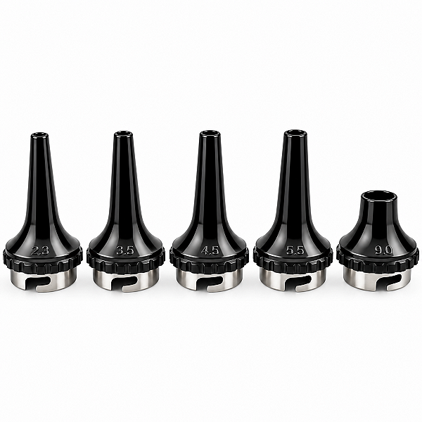 Espéculo Auricular MD Reutilizável para Otoscópio MARK II (Kit c/ 5 unidades)