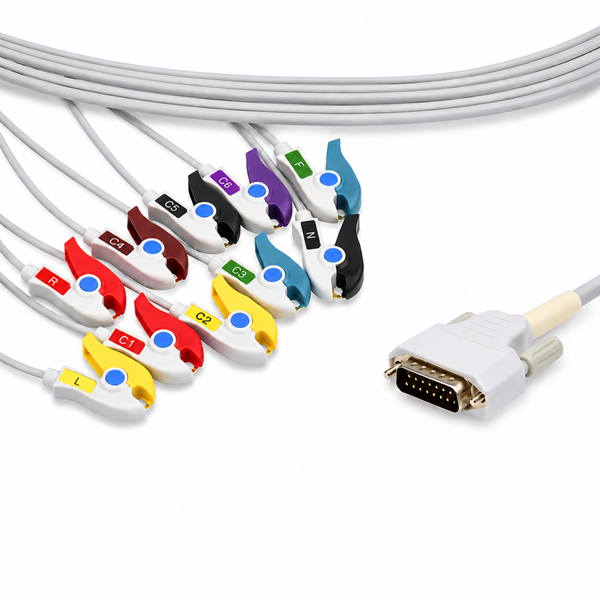 Cabo de ECG 10 Vias Compatível com BIOCARE (IEC)
