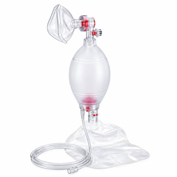 Reanimador Manual Adulto de Silicone com Reservatório