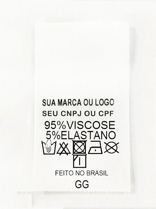 Etiqueta De Composição Para Roupas 1.000 un.