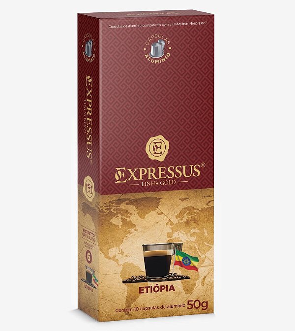 Cápsula de Café Torrado e Moído Ristretto Suave Expressus Gold Blend Etiópia