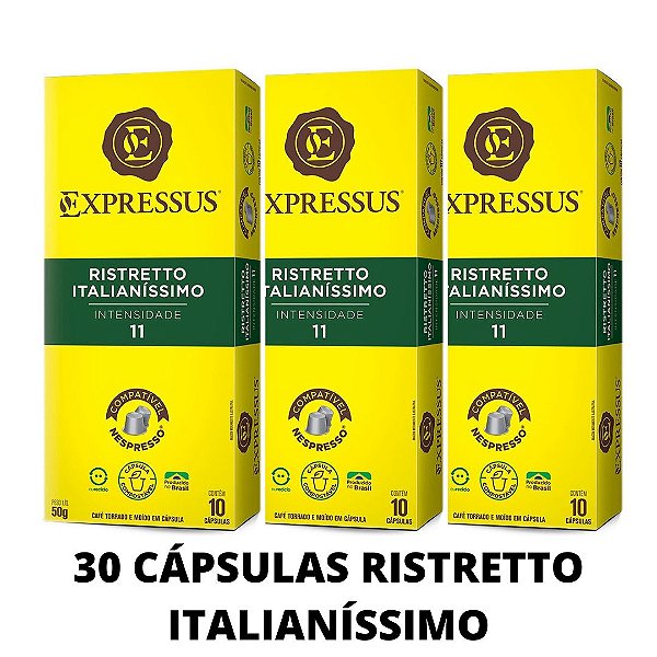 Kit c/30 Cápsulas de Café  Biodegradáveis Ristretto Italianíssimo