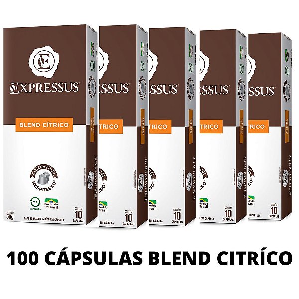 Kit c/100 Cápsulas de Café Origens Brasileiras Blend Cítrico