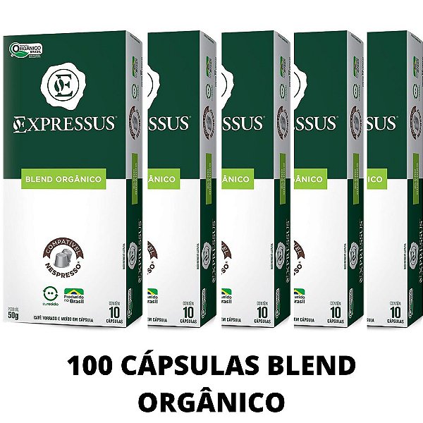 Kit c/100 Cápsulas de Café Origens Brasileiras Blend Orgânico