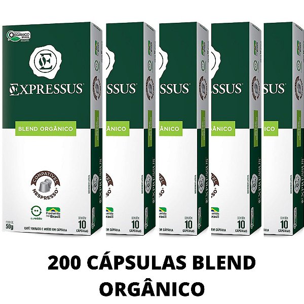 Kit c/200 Cápsulas de Café Origens Brasileiras Blend Orgânico