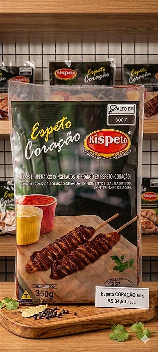 Espeto Coração Frango 500g