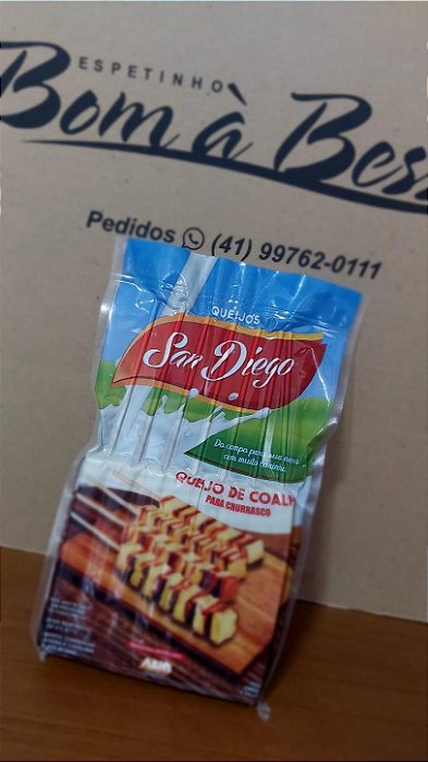 Espeto Queijo Coalho 400g para Churrasco