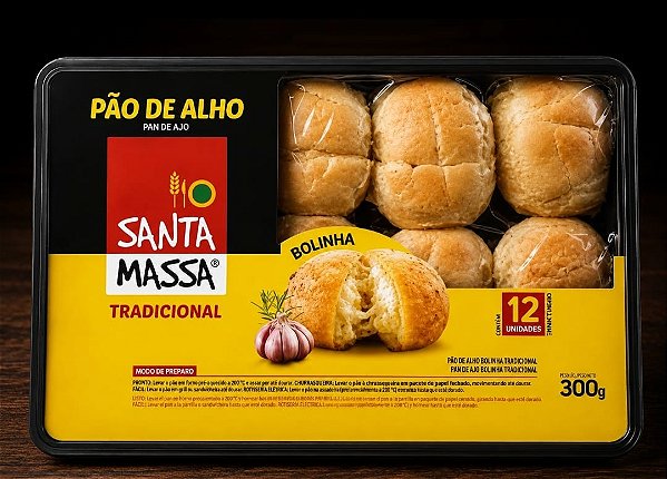 Pão de Alho Santa Massa Tradicional 300g