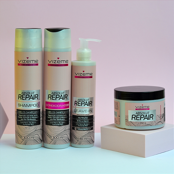 Kit Reparação Capilar - Absolut Repair (4 Produtos) - Reparação Profunda - BioApis e Luna Matrix