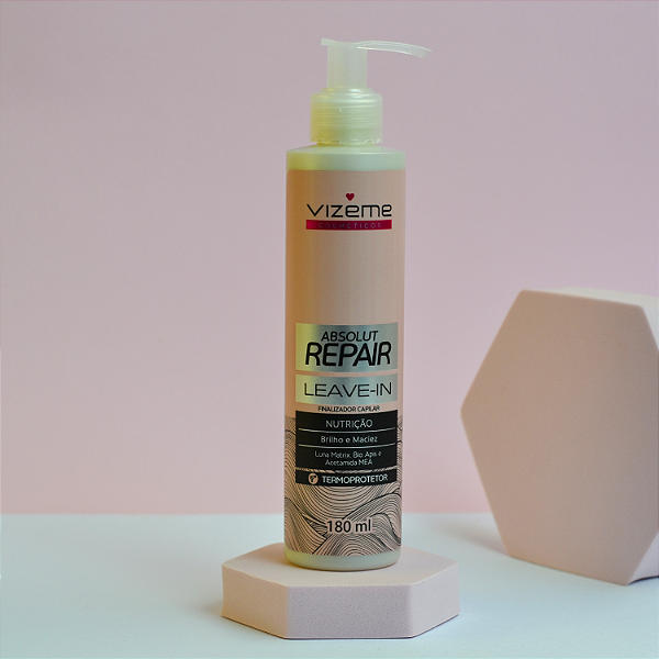 Leave-In Reconstrução capilar - Absolut Repair 180g - termoprotetor - BioApis e Luna Matrix - Vizeme