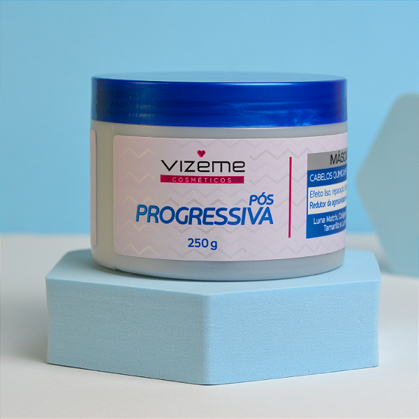 Máscara de hidratação Pós Progressiva 250 g - Efeito liso prolongado - Vizeme