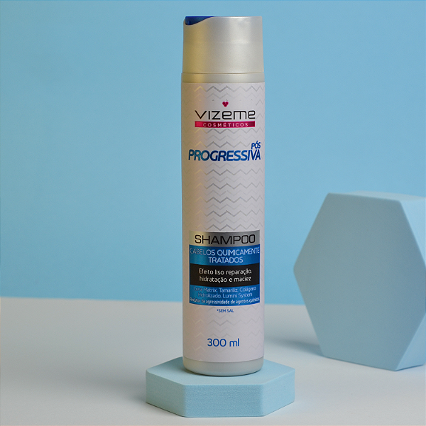 Shampoo Pós Progressiva 300ml - efeito liso prolongado - Vizeme