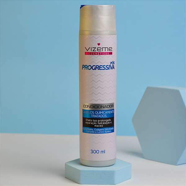 Condicionador para Progressiva 300ml -  Para cabelos quimicamente tratados - Vizeme
