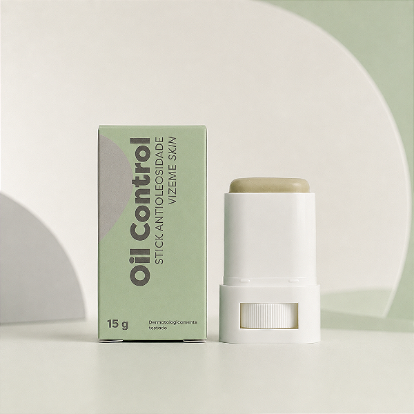 Oil Control Stick Facial Antioleosidade Vizeme Skin 15g – Controle de Brilho e Efeito Matte
