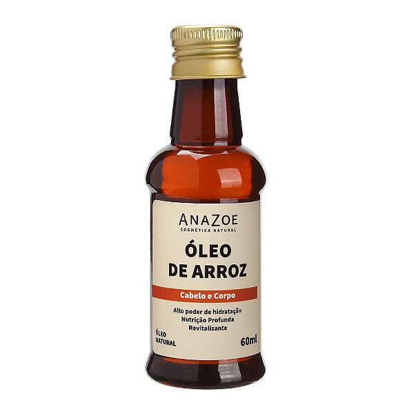 Óleo de Arroz  Cabelo e Corpo 60ml Anazoe