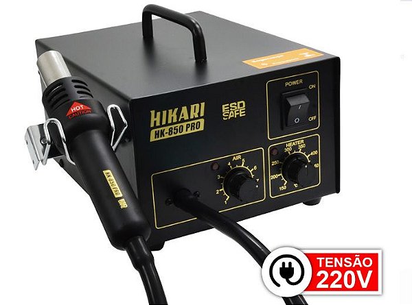 Estação de Retrabalho para SMD Hikari HK-850 PRO - 220V