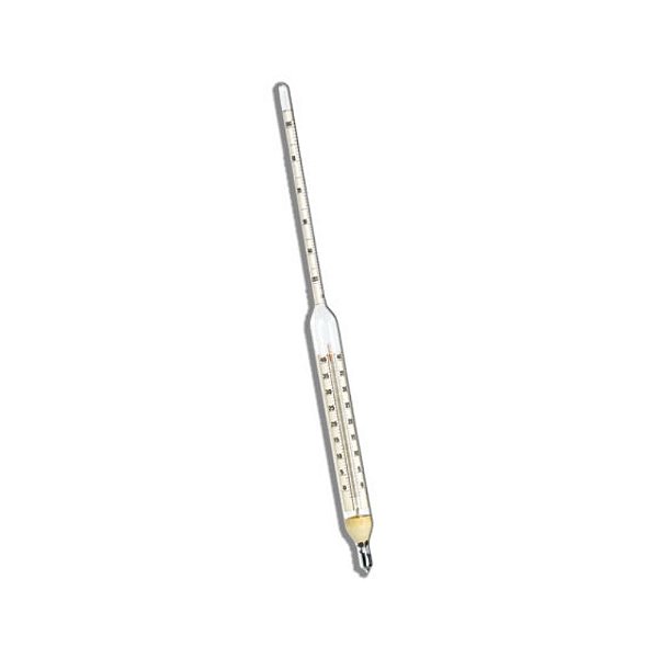 Densímetro Gás Liquefeito de Petróleo - escala 0,500/0,650 - divisão 0,001 - 370mm (com termômetro -2+42:0,5°C) 5553