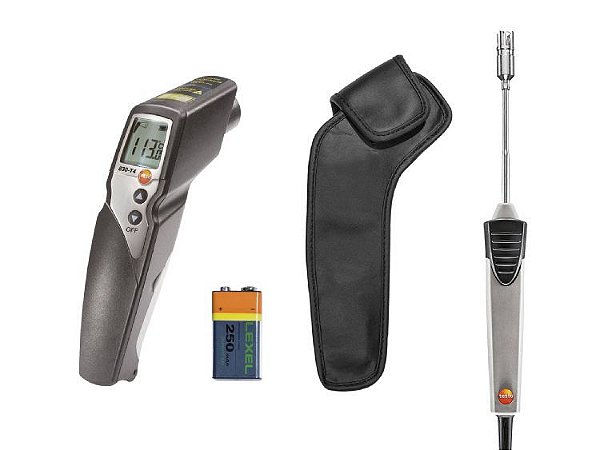 Kit com Sonda de Superfície e Estojo Protetor de Couro - Testo 830 T4