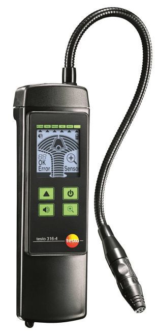 Detector de Vazamento de Gás em Sistemas de Refrigeração NH3, Modelo T316-4 c/ Estojo, Fone de Ouvido - Testo 0563 3165