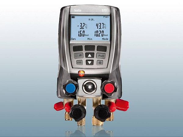 Kit Manômetro Digital (Manifold) c/ 1 Sonda de Temperatura - Testo 570-1 - 0563 5701