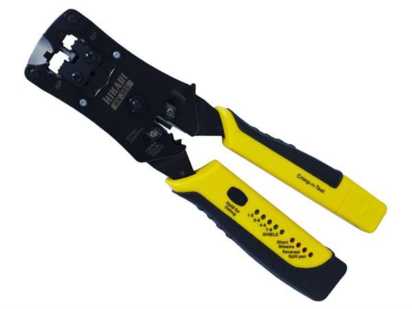 Testador de Cabo de Rede e Alicate de Crimpar - Hikari Hk-305