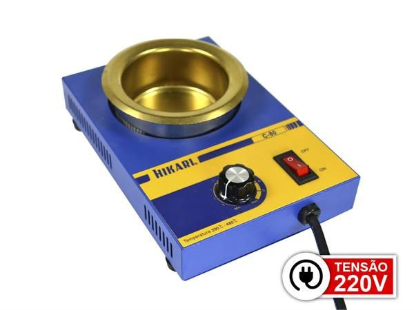 Cadinho de Solda Analógico - Hikari C-80 – 220V