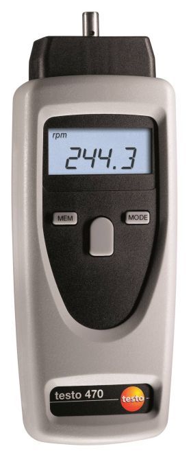 Instrumento de medição de rpm (medição sem contacto e mecânica)/TACÔMETRO INFRA RED - Testo 470