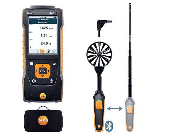Combokit 1 Delta para Fluxo de Ar com Bluetooth - Testo 440