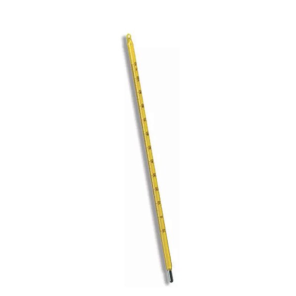 Termômetro Químico Escala Externa Divisão -10+150:1°C Cobertura Amarelo - 260mm 5042.20