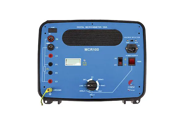 Microhomimetro Digital 100A / Método de Kelvin / teste de 6 segundos / teste resistivo e indutivo de 6A Minipa MCR-100