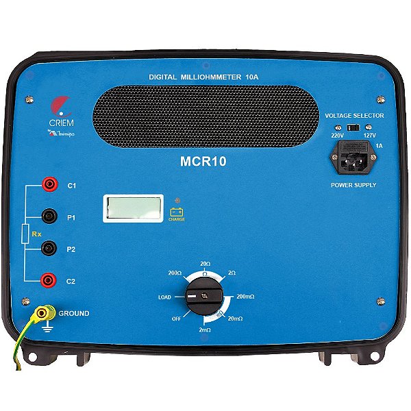 Microhomimetro Digital 10A / Método de Kelvin / teste de 6 segundos Minipa MCR-10
