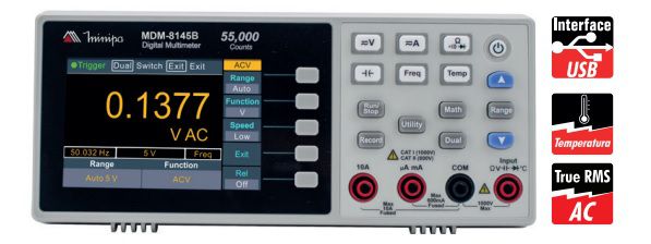 Multímetro digital de Bancada Minipa MDM-8145B