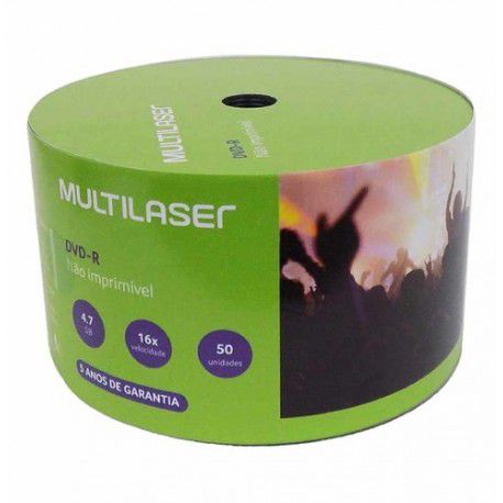 MIDIA DVD-R VEL. 16X - 50 UN. SHRINK - DV060