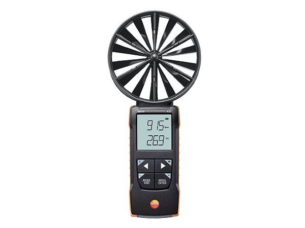 Anemômetro Digital de Palhetas de 100 mm com Conexão por Aplicativo - testo 417